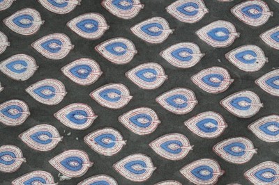 5 Yard Hand Block Leaf Print Fabric 100%Cotton NO TARRIF CHARGES 100%  ZK_131#
