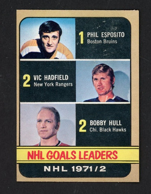 1972-73 O-Pee-Chee NHL GOALS LEADERS #272 NEAR MINT Condition