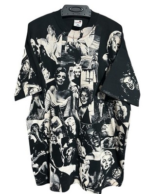 VINTAGE 1992 Marilyn Monroe AOP All Over Print Tee Single Stitch USA RARE XL NWT