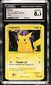 CGC 8.5 Pikachu 112/111 Holo SWIRL Rising Rivals Pokémon Card