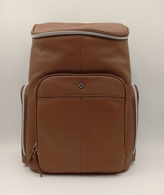 Samsonite Mobile Solution 2 Leather Deluxe Backpack Cognac 157481-1221