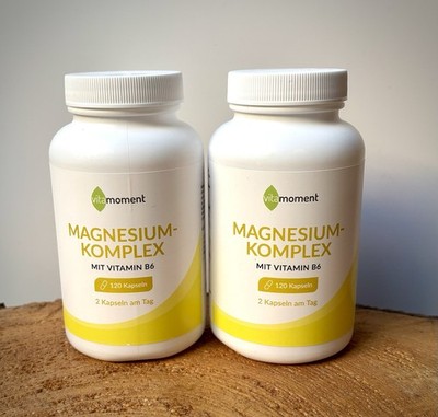 Magnesium Komplex Vitamoment 120 Kapseln B6 Vitamin 2 Stück