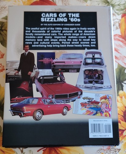Cars of the Sizzling '60s Hardcover Book - EXC Like New - Afbeelding 2 van 2