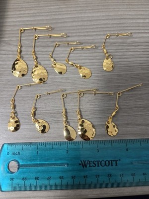 10pk Gold Plated Crappie Jig Micro Spinners Panfish Perch Beetle spin variious