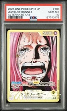 PSA 10 Jewelry Bonney Leader Alternate Art OP13-100 2025 ONE PIECE Card Japanese