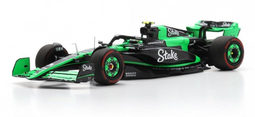 Spark Alfa Romeo-Stake C44 F1 Kick Sauber #24 Z.Guanyu GP Chine 2024 voiture miniature noire et verte