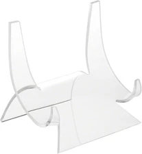 5x Plymor Clear Acrylic Scoop Display Easel Holder Lot Championship Belts Nice!