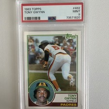 1983 Topps - #482 Tony Gwynn PSA 9 MINT! HOF! Padres Great!