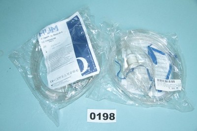 2x Sauerstoffmaske Erwachsene Sauerstoffkonzentrator O2 HUM AERO Part #0198
