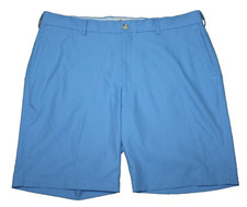 Peter Millar Men Size 36 Crown Sport Performance Salem High Drape Blue Shorts
