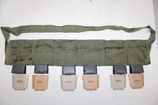 6 M1 Garand 30-06 Enbloc Clips with Bandolier Bandoleer Set for 3006 M1 Rifle