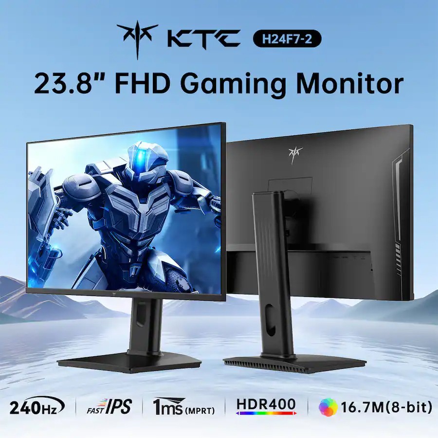 Monitor Gaming KTC H24F7-2 de 24" 1080P Fast IPS, 240Hz, Monitor para PC 1ms MPRT, HDR400, imagen 2