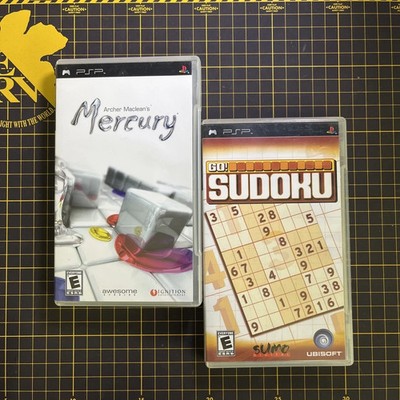 Lot 2 Archer Macleans Mercury Go! Sudoku Sony PSP PlayStation Complete CIB