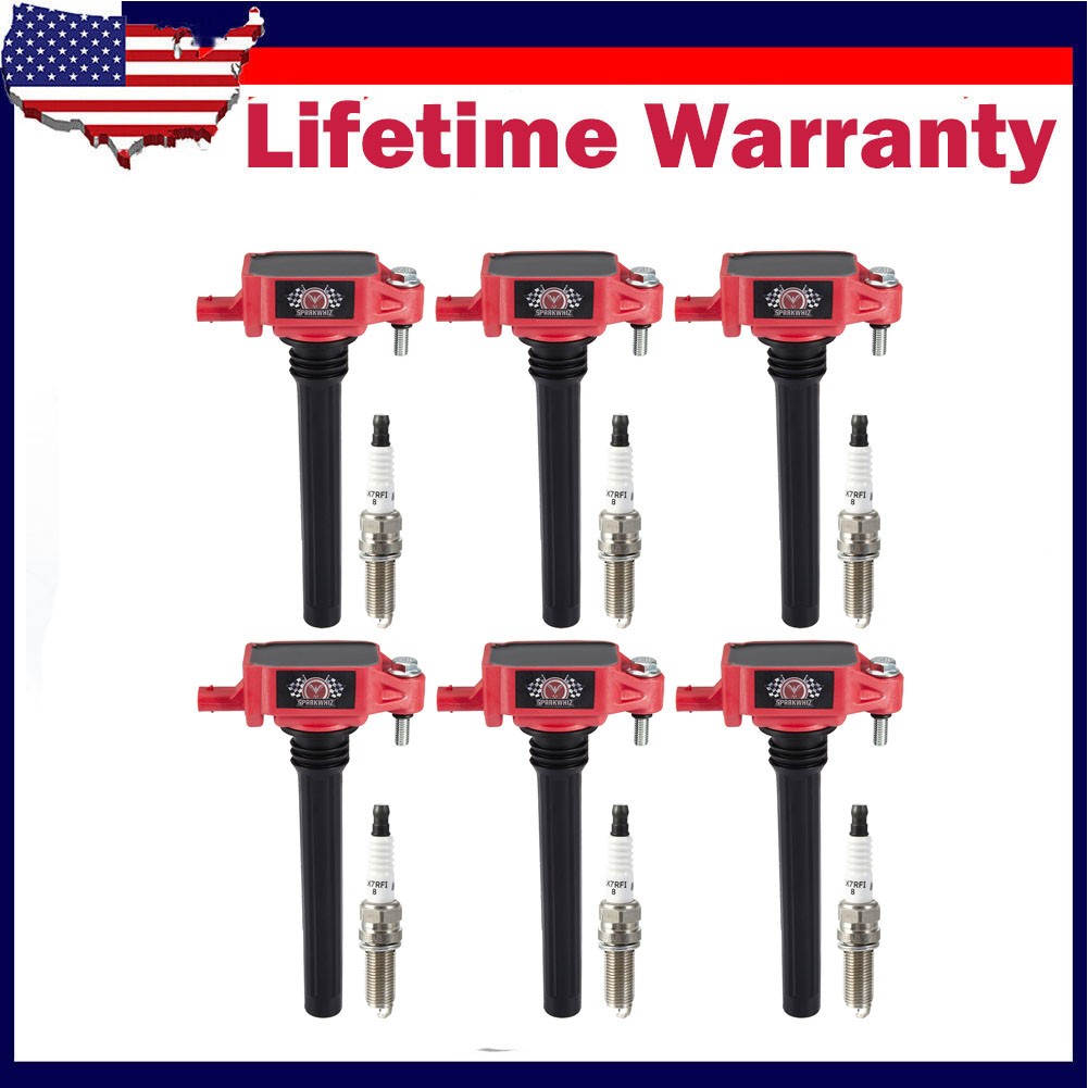 Performance Ignition Coils & Spark Plugs For Chrysler Jeep Dodge Ram 3.6L UF648