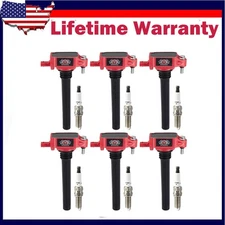 Performance Ignition Coils & Spark Plugs For Chrysler Jeep Dodge Ram 3.6L UF648