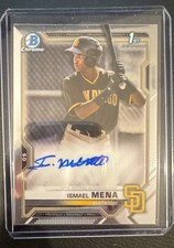 2021 Bowman - Chrome Prospects Autographs Ismael Mena #CPA-IM (AU, RC)