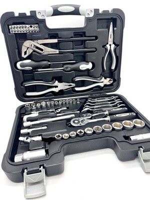 Amazon Basics Werkzeug-Set Für Den Haushalt, Stahllegierung Schwarz / Grau