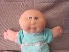 Vintage 1985 Cabbage Patch Kids Bald Preemie 12" Doll with Brown Eyes