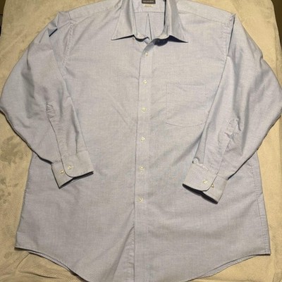 Van Heusen long-sleeve button-down dress shirt - light blue shade.