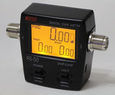 NISSEl RS-50 Digital SWR & Power Meter 125-525 Mhz UHF/VHF For 2 Way Radios new 