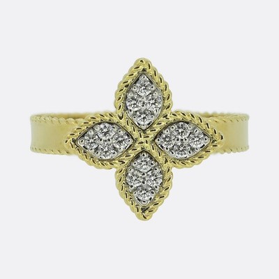 Roberto Coin Diamant Princess Blume Ring