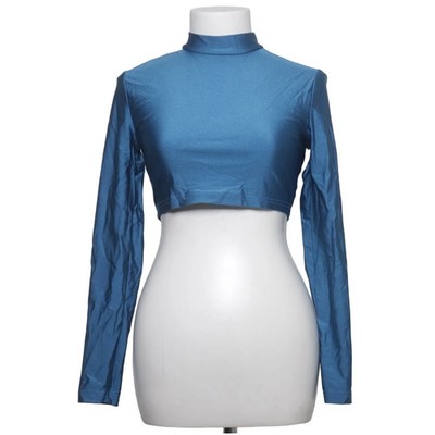 Shein Bae, Trainingsshirt, Größe: M, Blau, Elasthan/Polyamid, Einfarbig #7ru