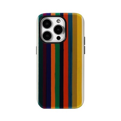 Cream Color Stripes Case for Apple iPhone 17 16 15 14 13 12 11 Pro Max Plus Air