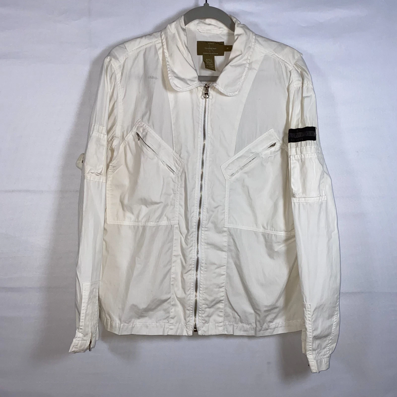 Men's Calvin Klein Khakis Fishing Jacket Beige sz. M