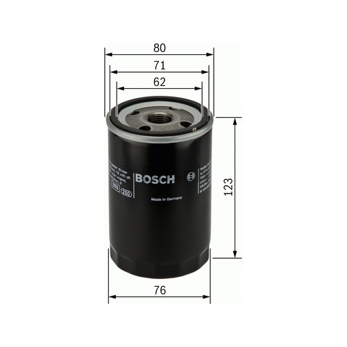 Oil Filter Bosch Fits Porsche 944 2.5 2.7 3.0 S2 Turbo 924S 968 964 Turbo - Picture 3 of 6