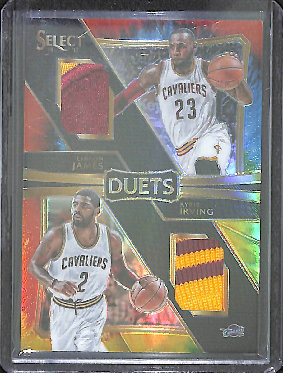 2016 PANINI INSTANT LEBRON JAMES KYRIE IRVING NBA FINALS RARE #23/25 JERSEY  1/1!