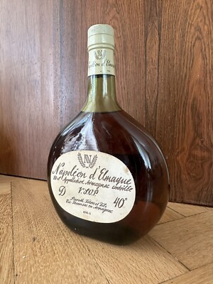 RAR! ALTER ARMAGNAC COGNAC NAPOLEON D ELMAQUE 0,7L FLASCHE NEU