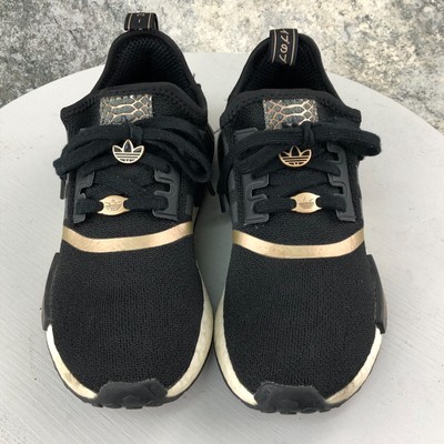 ADIDAS Originals Women's 7 NMD R1 Black Rose Gold Lace Up Athletic Sneakers  | eBay