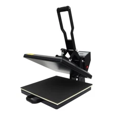 Techtongda Black 15"*15" Transfer Heat Press Machine Sublimation T-Shirt 