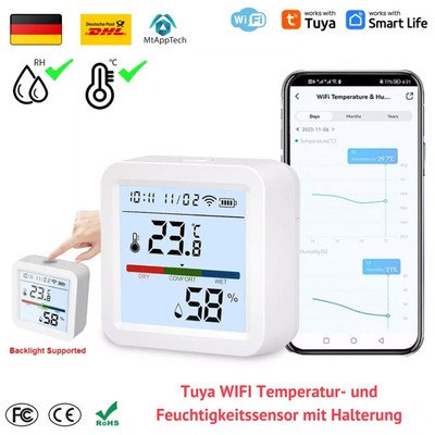 Tuya WiFi Smart Temperature and Humidity Sensor Detector Hygrometer Thermometer