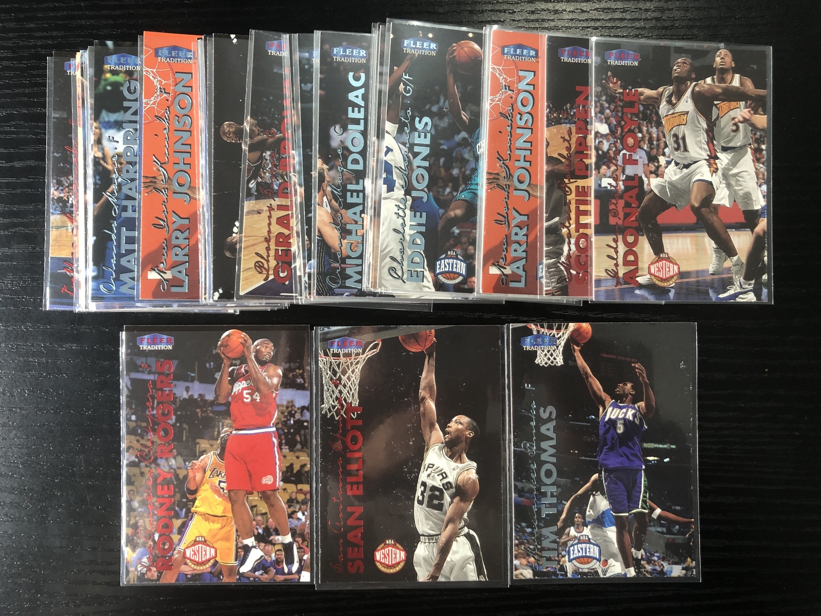 1999-00 Fleer Tradition Sean Elliott Tim Thomas Rodeny Rogers Lot*36 FTWL