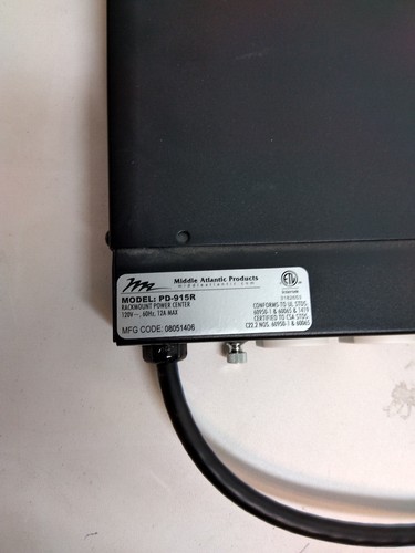Middle Atlantic Products PD-915R Steckdose Power Center Überspannungsschutz - Bild 4 von 5