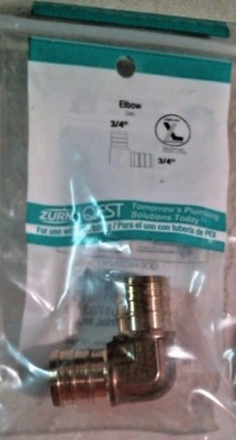 Zurn 01783 3/4'' X 3/4'' Brass Elbow,  FREE SHIPPING
