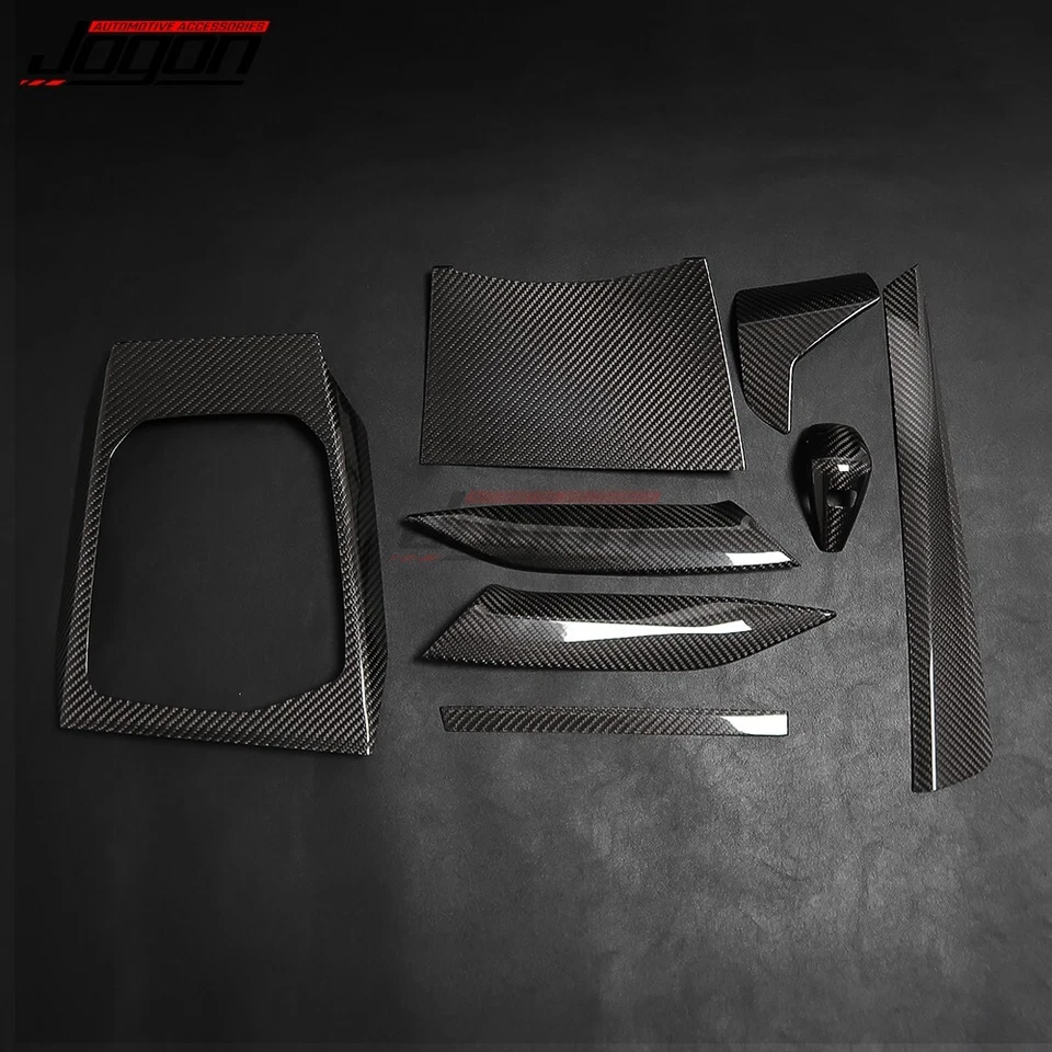 Tapicería interior del tablero de instrumentos de consola de carbono seco para BMW Serie 3 G20 20-22 320i 330i Foto 3 de 4