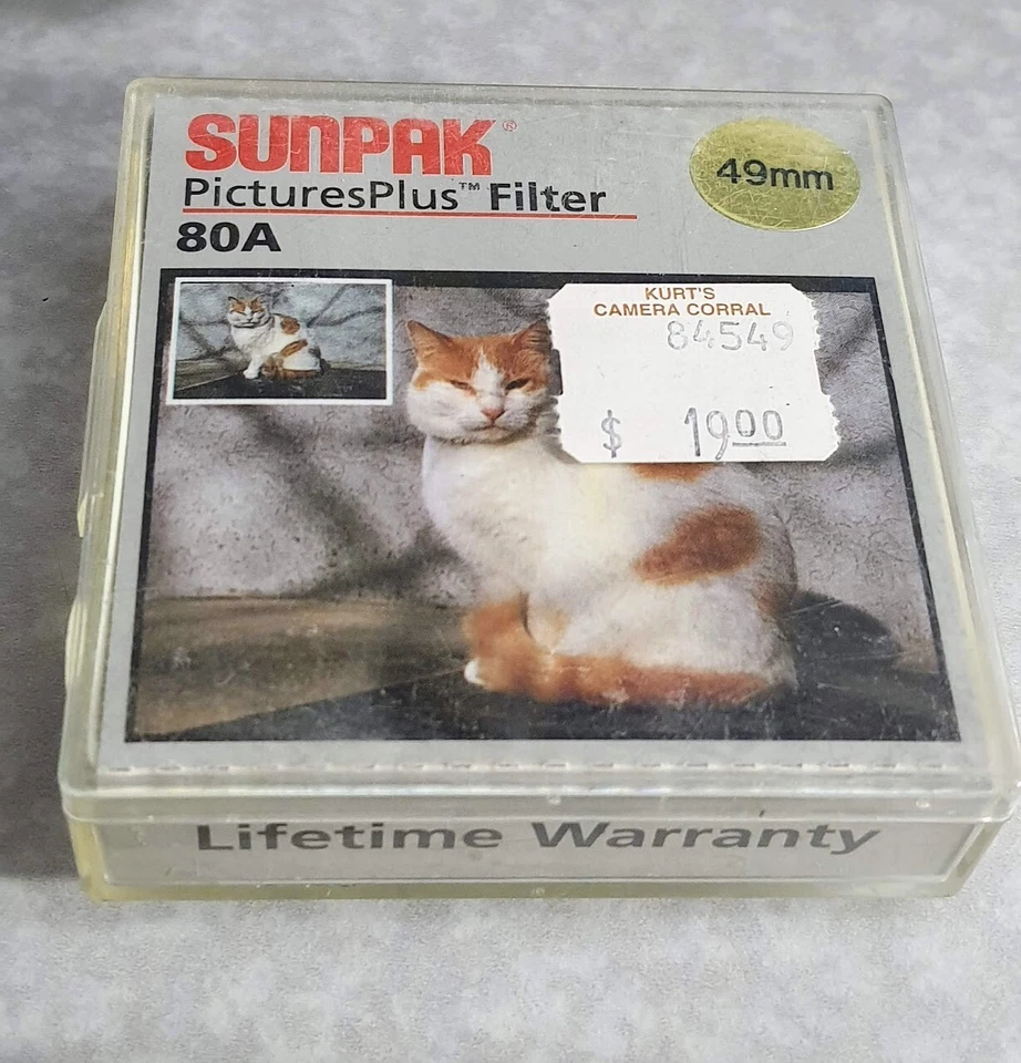 49mm 80A Blue Glass Lens filter 80 A Coated 49 mm Color 80-A Japan Sunpak - Image 3 of 4