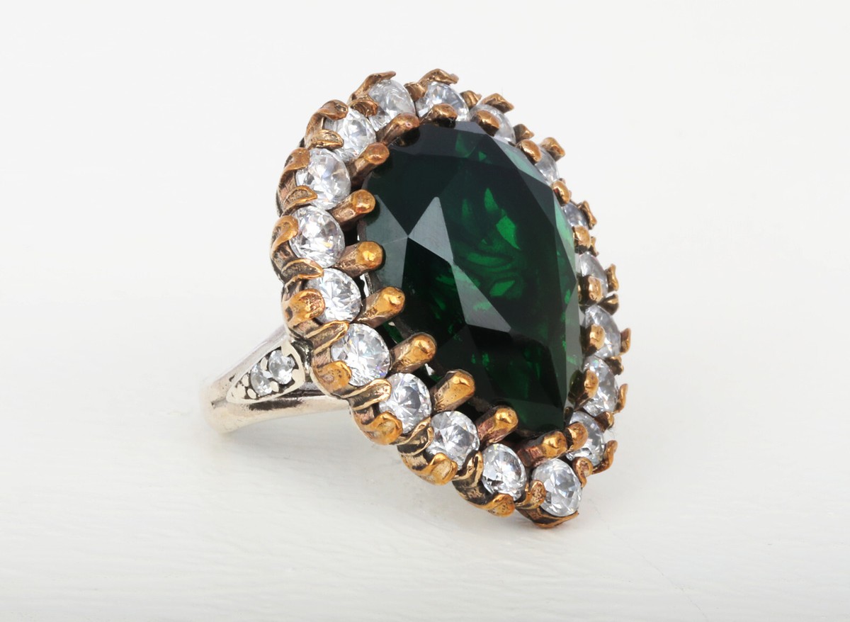 Hurrem Sultan Ring Silver Jewelry Ottoman Jewelry Simulated