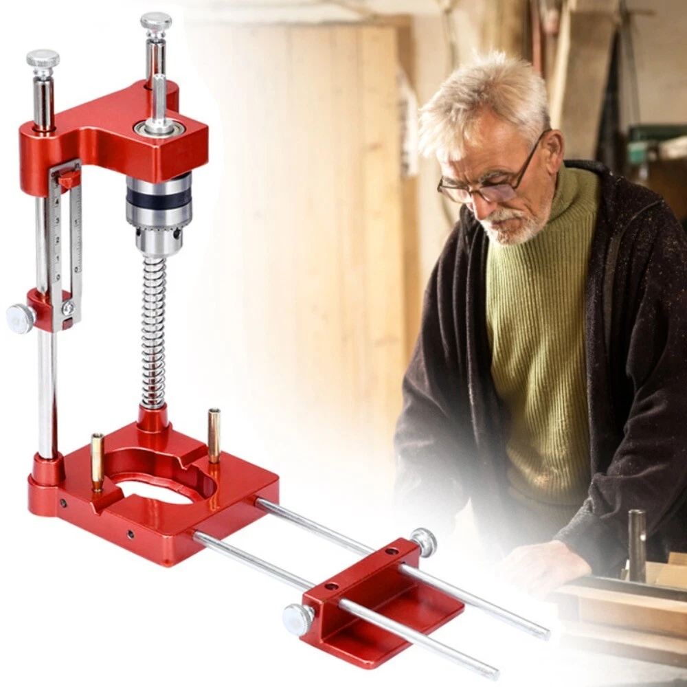 Precise Drilling Jig Holder Punch Locator DIY Drill Guide Fixture Hole Opener