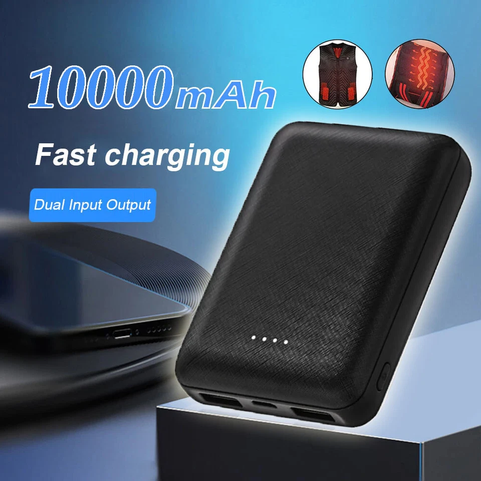 10000mAh Heated Vest 5V/2A Battery Pack Power Bank for Heated Jacket Vest Pant - Image 2 of 4