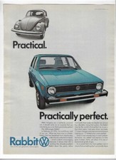 1977 Volkswagen VW Rabbit & Kool Super Longs Cigarettes Vintage Print Ads