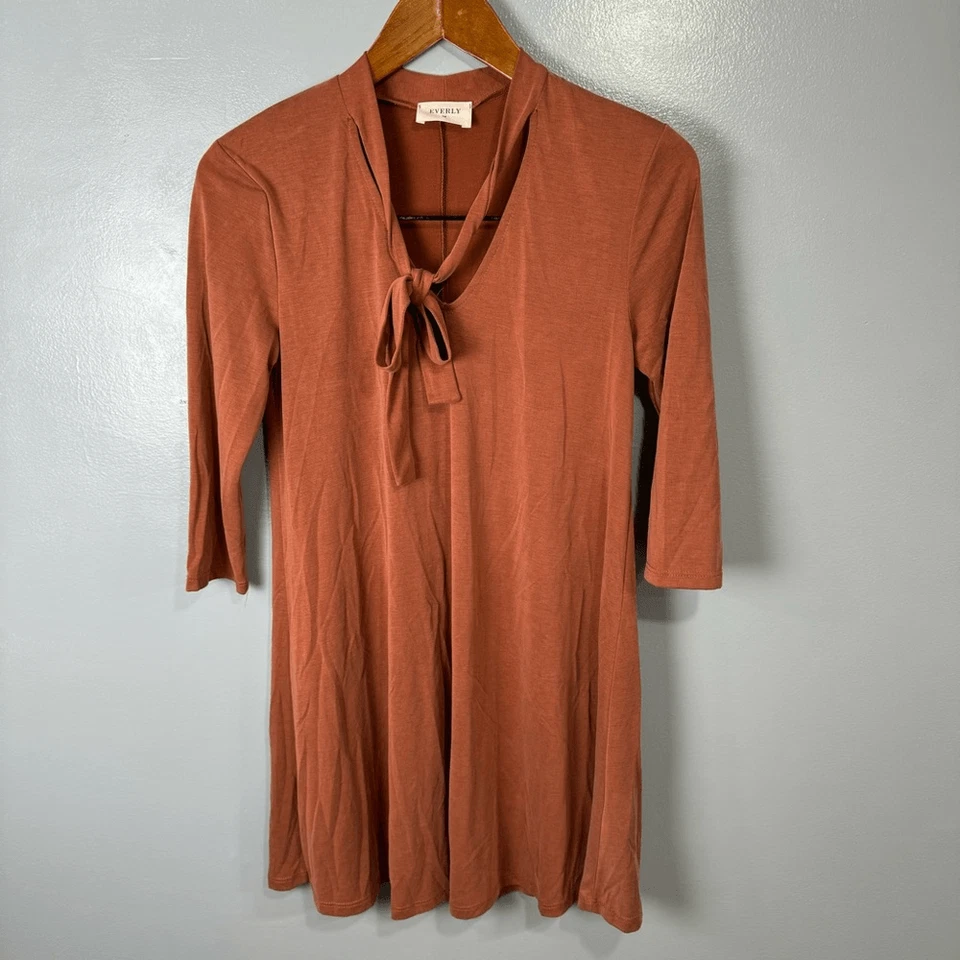 Vestido vaquero Everly para mujer talla S modal elástico # C668 Foto 4 de 4