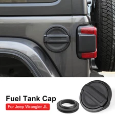 1x Car Door Fuel Tank Gas Cap Decor Cover Trim For Wrangler JL 2018+ Accessories