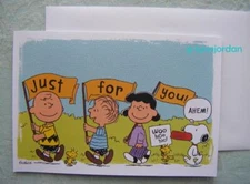 Peanuts Gang Just For You Greeting Card Dayspring New (405)
