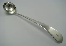 STERLING SILVER MUSTARD SPOON LADLE Solomon Hougham London England 1806 Mono "W"