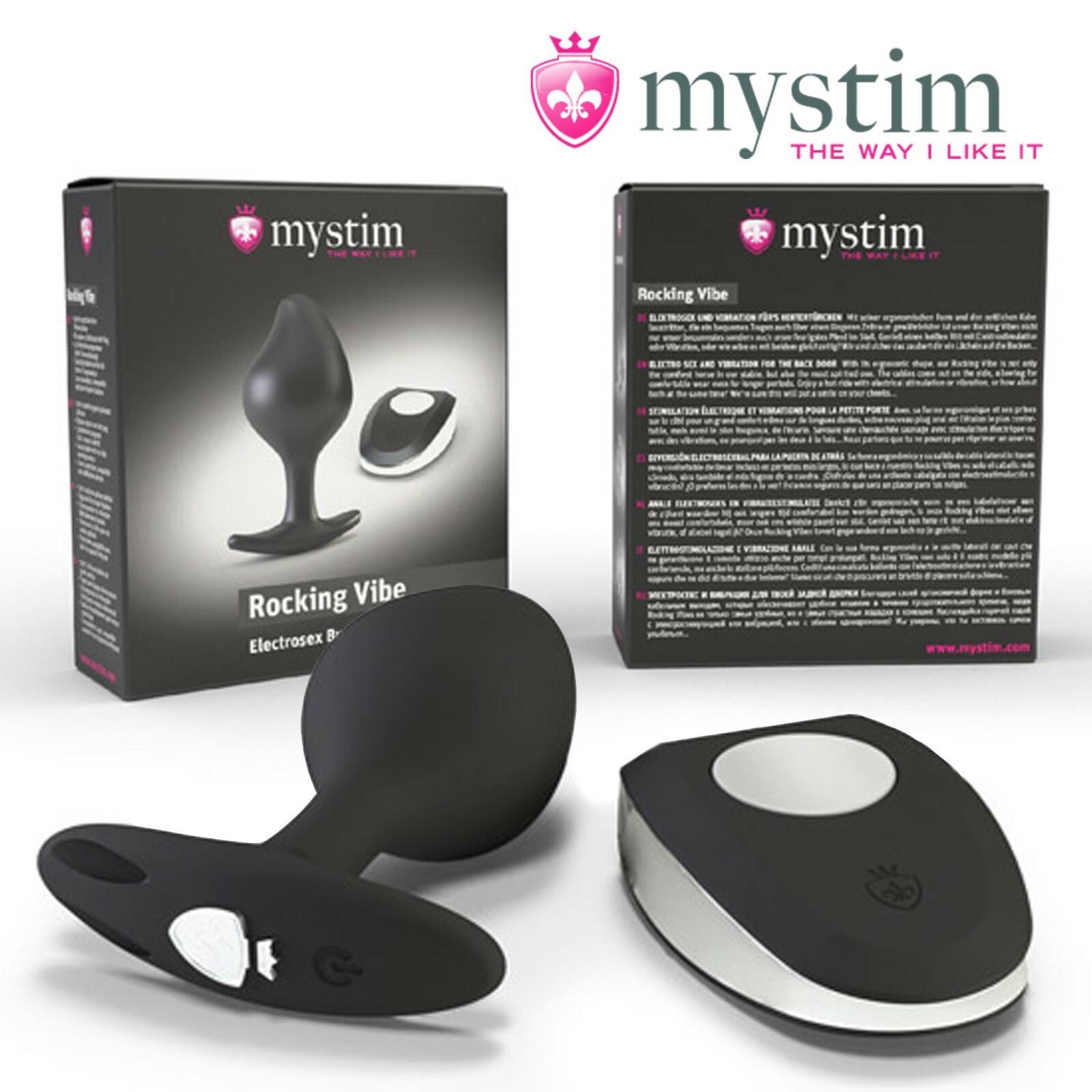 Mystim Rocking Vibe Butt Plug S Anal e-stim - Plug anale elettrostimolante