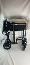 Drive Medical TR37E-SV Lightweight Folding Transport Wheelchair Swing-Away Foot