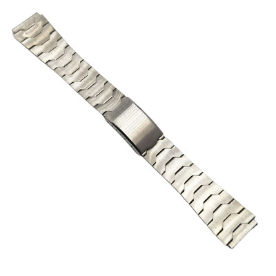 VINTAGE - STEEL - WATCH BRACELET - 21 MM / 18 MM - NEW OLD STOCK BAND - #SKB5